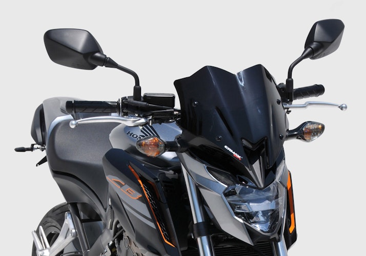 ERMAX Naked-Bike-Scheibe Sport Acrylic durchsichtig Schwarz getönt für HONDA CB650F