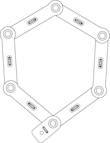 ABUS Faltschloss 5900/90 black ST