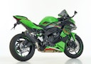 Vorschaubild SHARK SLIP-ON Edelstahl beschichtet/Carbon schwarz-matt DSX-7 für KAWASAKI ZX-4R / SE / RR EURO5+  