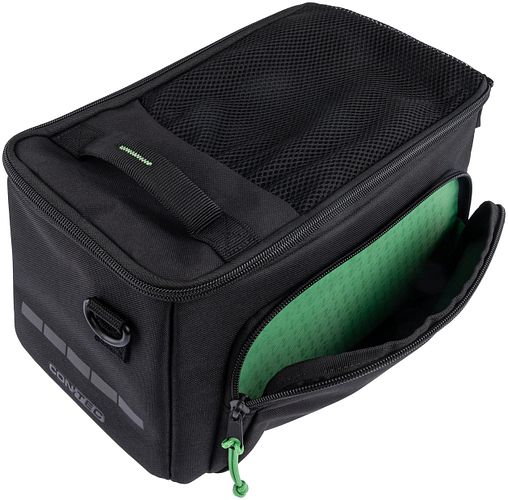 CONTEC Gepäckträgertasche Via Commuter schwarz inkl. vormontiertem Racktime Snap-it Ada
