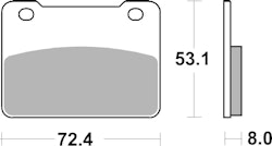SBS Bremsbelag 893HF Street Ceramic