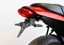 Vorschaubild PROTECH V-SHAPE Kennzeichenhalter SET mit Reflektor und Beleuchtung Alu & Stahl Schwarz für KAWASAKI Z650 RS