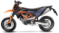 LeoVince SLIP-ON Edelstahl SBK LV ONE EVO für KTM 690 SMC R / ENDURO / GAS GAS ES/SM 700 mit Katalysator