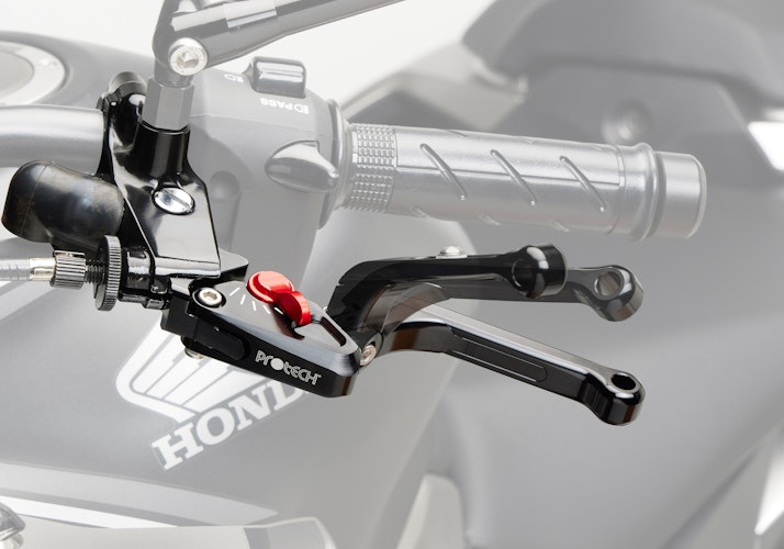 PROTECH  Hebel Bremshebel Race  Alu & Stahl Rot/Schwarz für YAMAHA MT-09 / SP, MT-09 Automatik (Y-AMT), MT-10 / SP