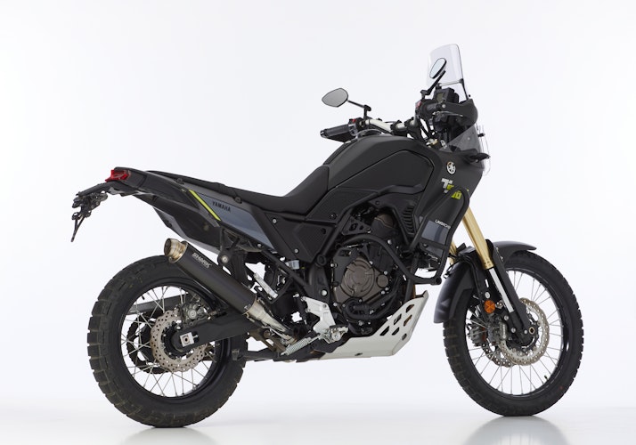 SHARK SLIP-ON Aluminium eloxiert schwarz SRC 4 für YAMAHA Ténéré 700,Ténéré 700  EURO4 EURO5 EURO5+
