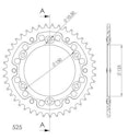 Vorschaubild Supersprox Stealth-Kettenrad 525 43Z (Silber)