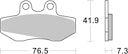 Vorschaubild SBS Bremsbelag 652HF Street Ceramic