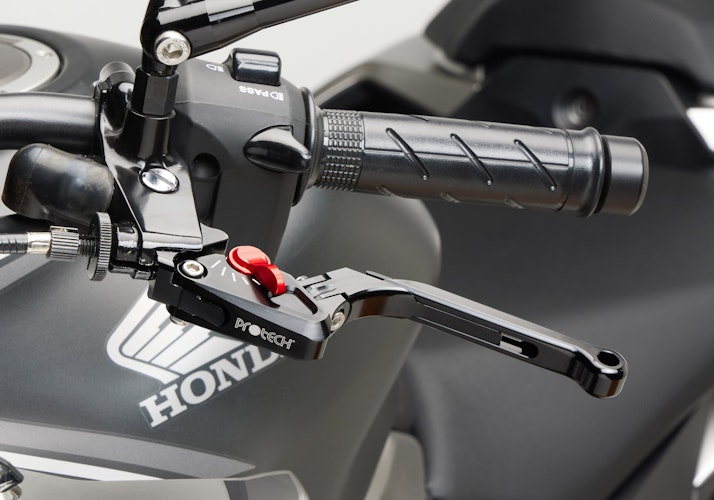 PROTECH  Hebel Bremshebel Race  Alu & Stahl Rot/Schwarz für YAMAHA MT-09 / SP, MT-09 Automatik (Y-AMT), MT-10 / SP