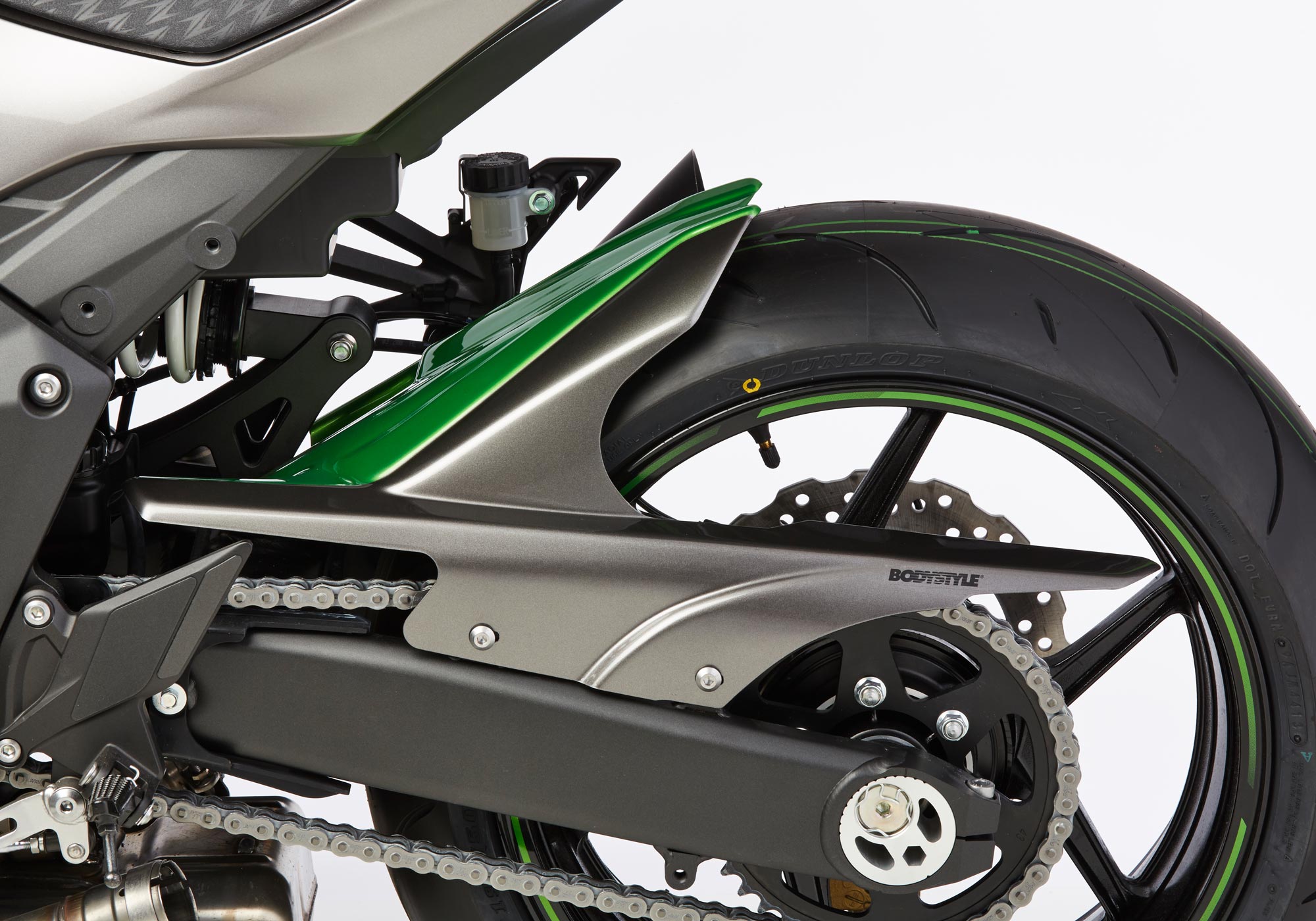 BODYSTYLE Sportsline Hinterradabdeckung ABS Kunststoff unlackiert für KAWASAKI Z1000, Z1000 SX