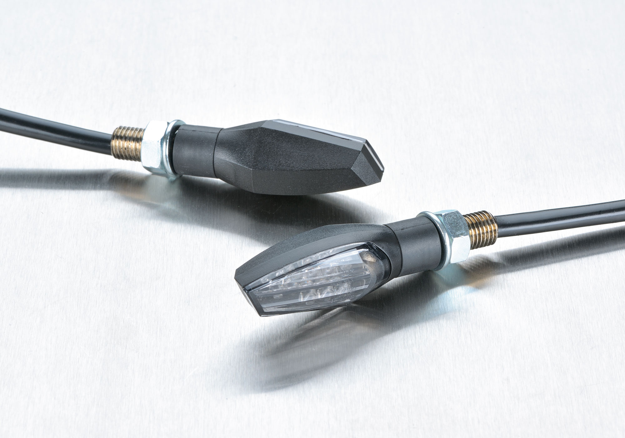 PROTECH Universal LED-Blinker RC-20 rechts vorne/links hinten Spiegel & Blinker Schwarz für BMW F 900 R,KAWASAKI Ninja 1000 SX,KTM 1290 Super Duke GT