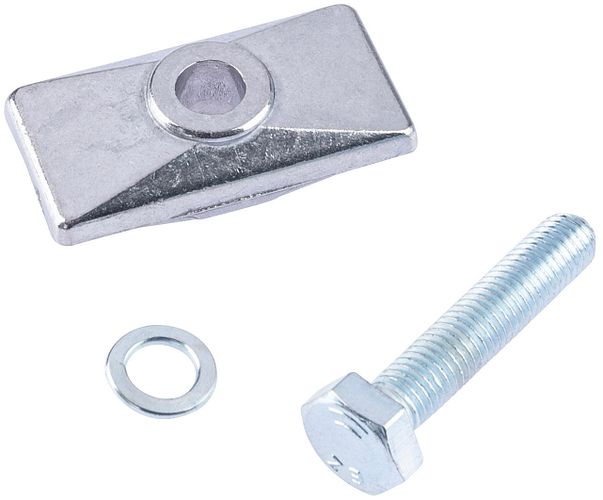 Point Montageplatte für Seitenständer M 10x50 silber