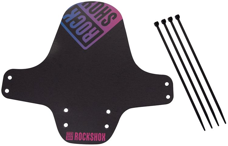 RockShox Steckschutzblech Fender schwarz/pink, blau verlaufend