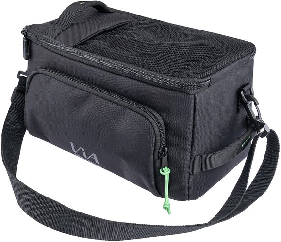CONTEC Gepäckträgertasche Via Commuter schwarz inkl. vormontiertem AVS Adapter