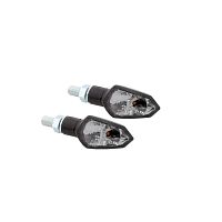 HIGHSIDER smart Shield-TS LED Blinker Gehäuse Schwarz / Linse Rauchgrau (Paar), Vorn & Hinten
