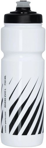 CONTEC Trinkflasche Rivers Evo Spikes 750 ml weiß/schwarz