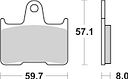 Vorschaubild SBS Bremsbelag 715H.CT Street High Power Carbon