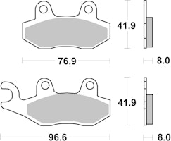 SBS Scooterbelag 197HF Street Ceramic