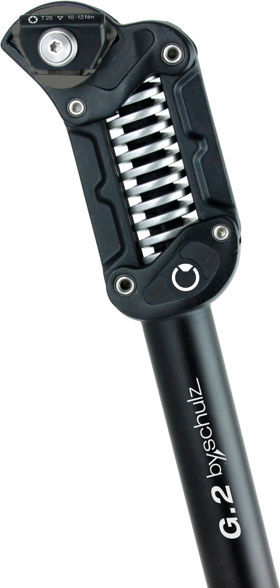by,schulz Parallelogramm-Federsattelstütze G.2 LT 31,6 mm schwarz soft (45-65 kg)