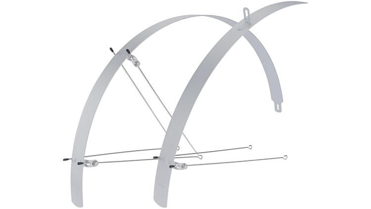 CONTEC Schutzblech-Set Flat Fender 28 Zoll silber 42 mm breit