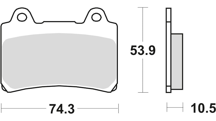 TRW Bremsbelag Typ SV Sintermetall mit ABE, Bremsbelag "MCB 559" Satz