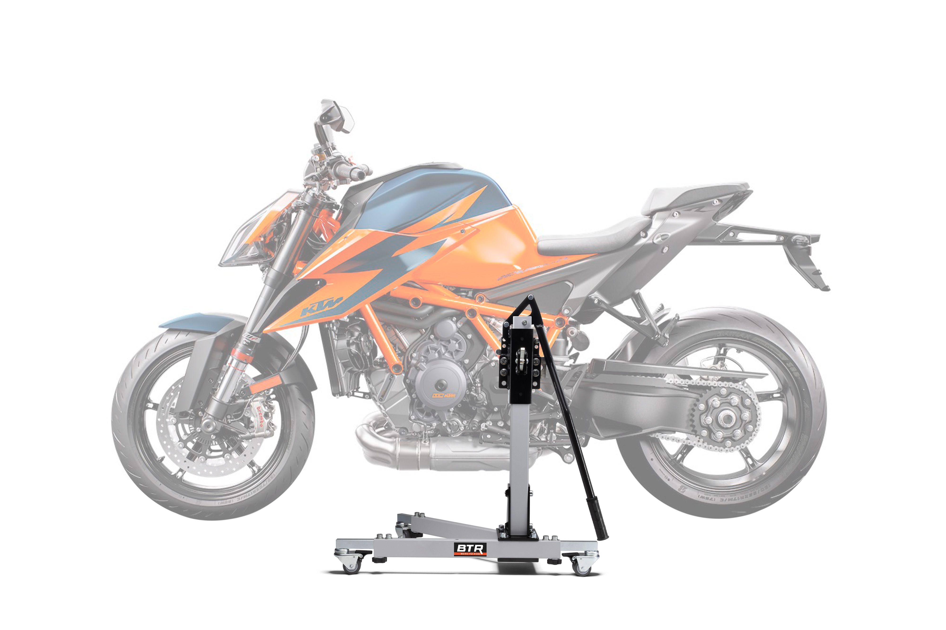 Zentralständer Für KTM 990 Supermoto SM/R – Von ConStands, Mit Gewindebolzen, Zum Sicheren Aufbocken Für Service & Reparatur