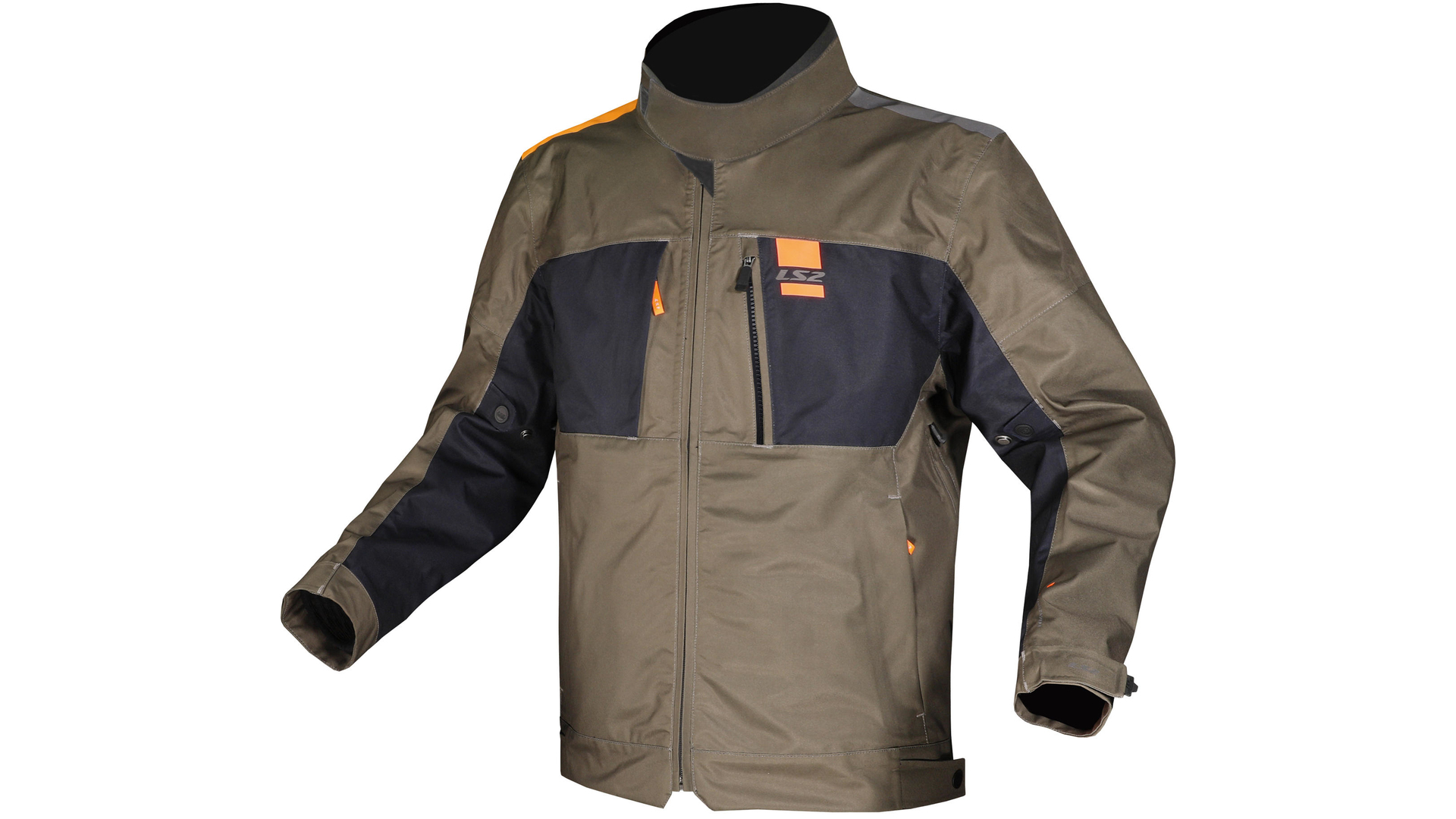 LS2 Titanium Jacke Grün / Blau / Neonorange Herren Gr.3xl