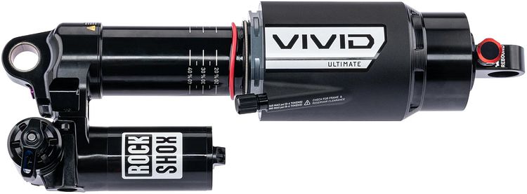 RockShox Vivid Ultimate RC2T Federbein 230 mm schwarz
