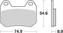 Vorschaubild SBS Bremsbelag 746HF Street Ceramic
