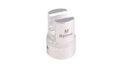 Bikeservice Speichenschlüssel zum Festziehen, SPLINE, 6-Nut, 8 mm, Alu