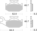 Vorschaubild SBS Bremsbelag 836RSI Offroad Racing Sinter