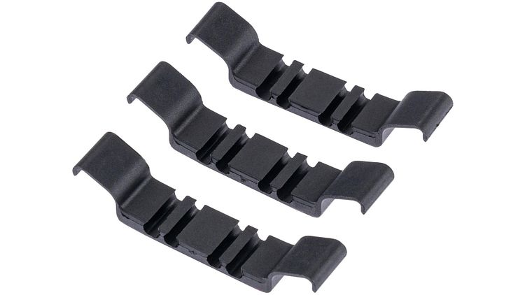 Conway Kabelhalter-Set Kunststoff schwarz