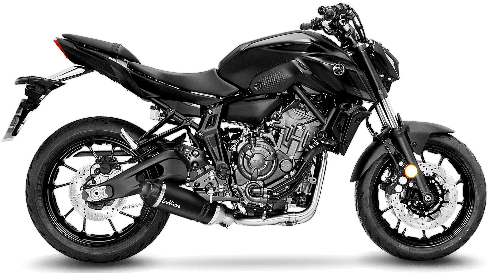 LeoVince Komplettanlage Carbon SBK LV ONE EVO für YAMAHA MT-07 / XSR 700/XTribute / YZF-R7 CARB mit Katalysator