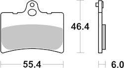 SBS Bremsbelag 672HF Street Ceramic