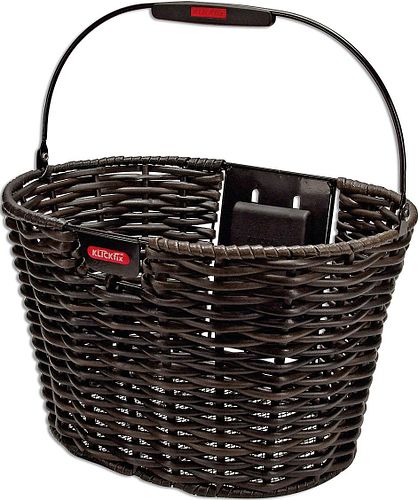 KLICKfix Korb Structura Oval 16 l schwarz braun braun