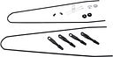 Vorschaubild CONTEC Schutzblech-Set Splash Protect DLX 28 Zoll silber 28" - 55 mm breit