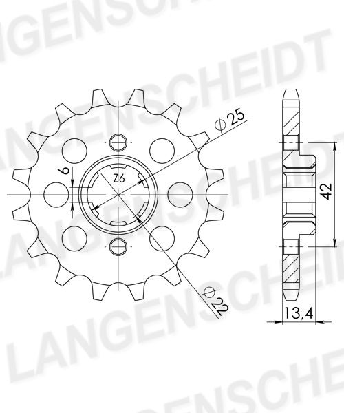 Supersprox Ritzel 525 15Z