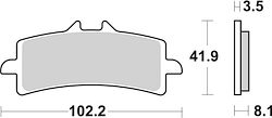 SBS Bremsbelag 841HS Street Sinter