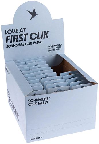Schwalbe Clik Valve Starterkit Sclaverand Ventil schwarz