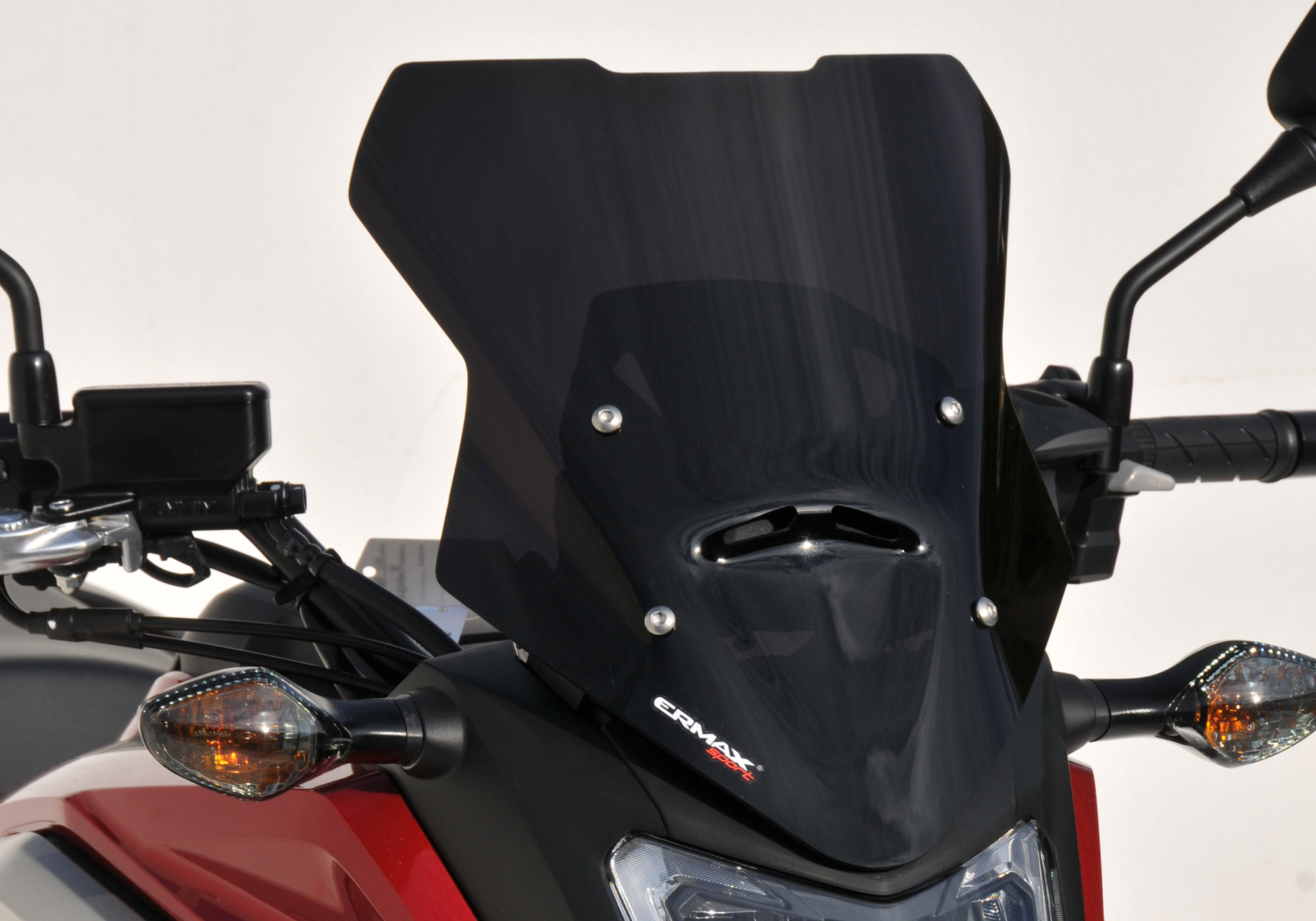 ERMAX Windschutzscheibe Sport Acrylic durchsichtig Schwarz getönt für HONDA NC750X