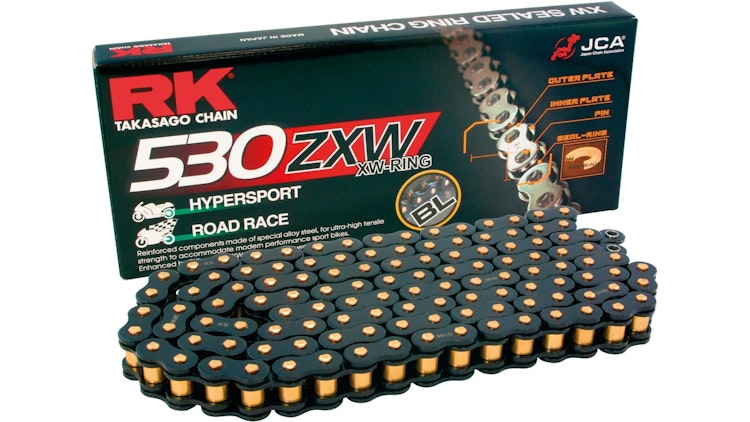 RK Kette BL530ZXW Black Scale, 114 Glieder