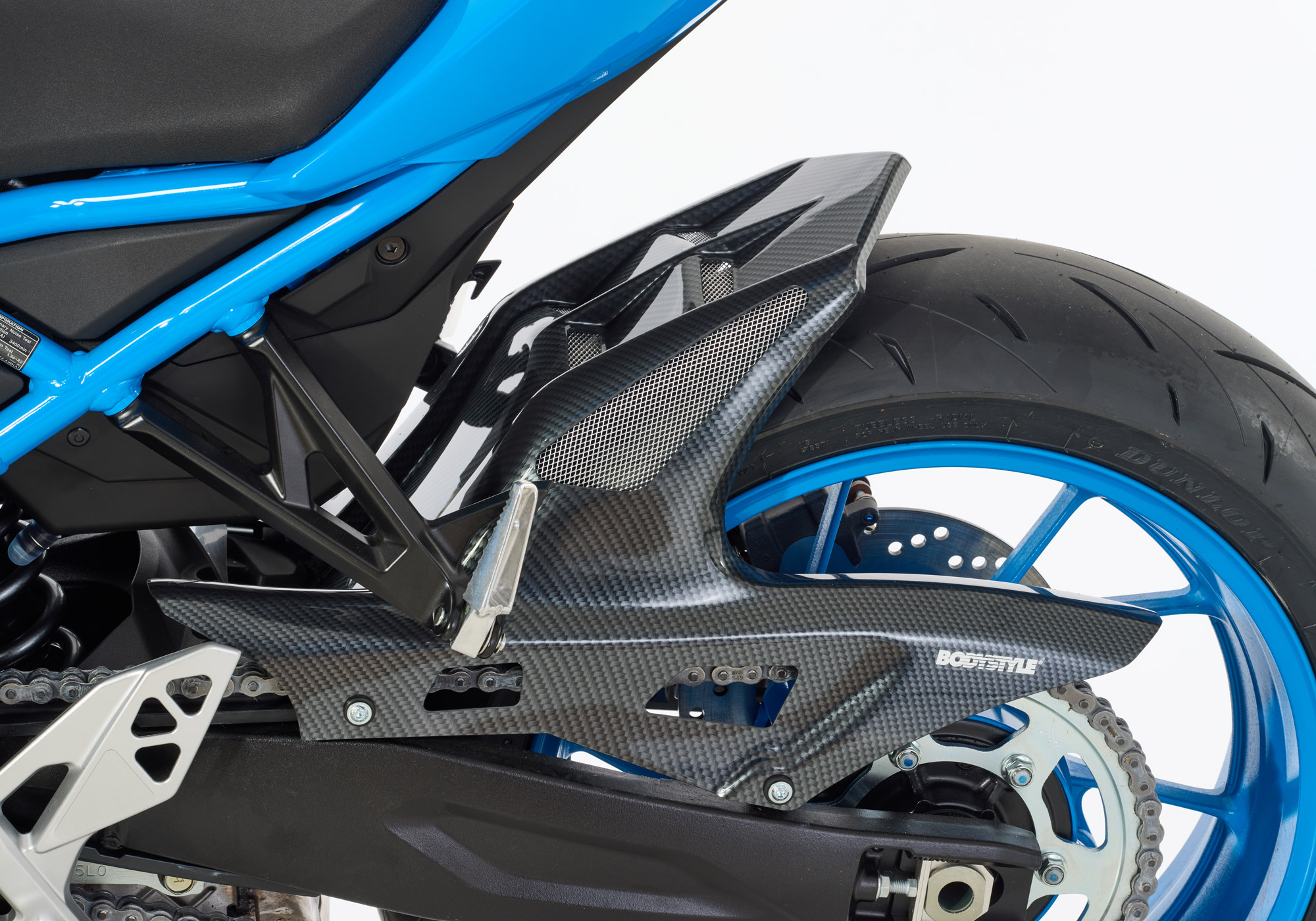 BODYSTYLE Raceline Hinterradabdeckung ABS Kunststoff Carbon Look für SUZUKI GSX-8R, GSX-8S