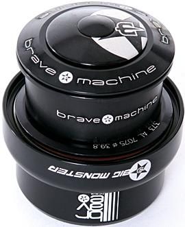 Brave Steuersatz Integrated 1 1/8 Zoll schwarz Reduziersteuersatz von 1,5" auf, obere L