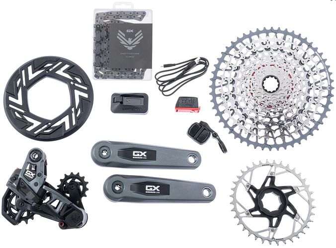 SRAM Schaltgruppen-Set GX Eagle AXS Transmission E-Bike grau Für Brose Antrieb mit ISIS Kurbelsatz 16