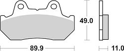 SBS Scooterbelag 160HF Street Ceramic