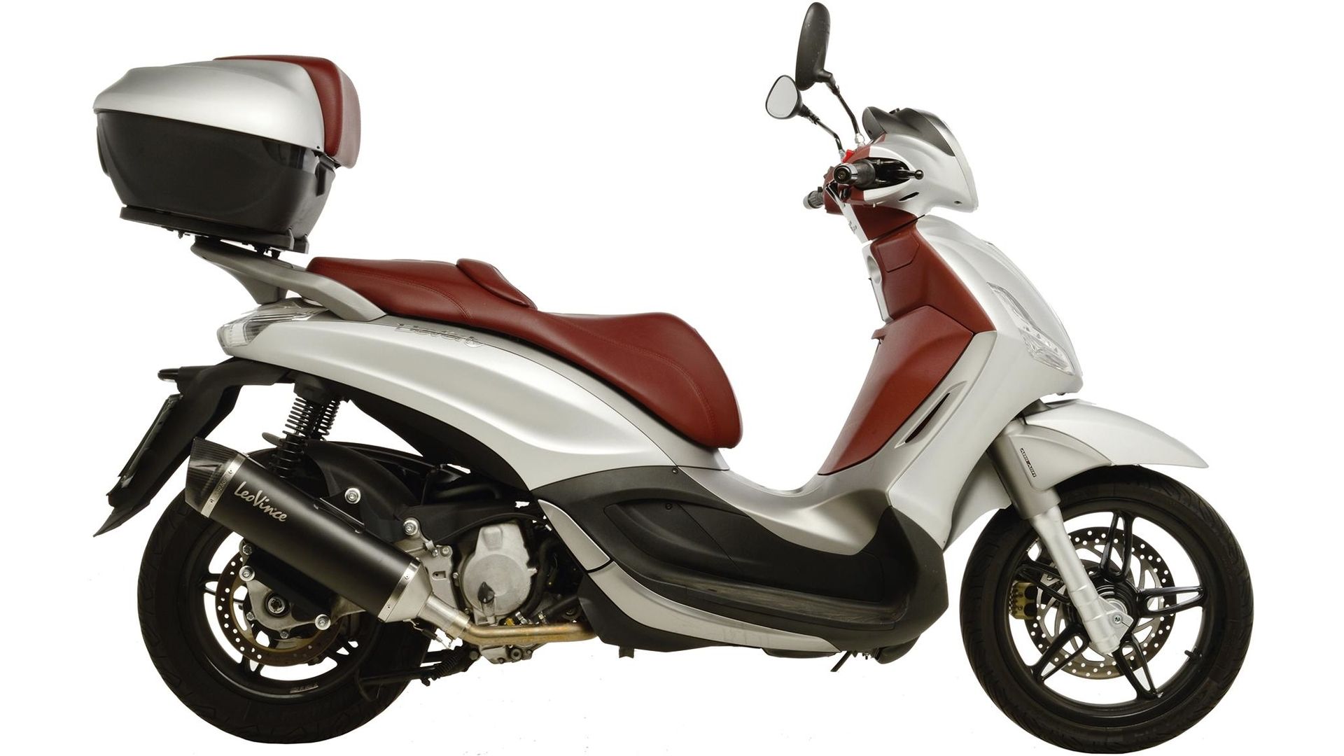 LeoVince SLIP-ON Edelstahl SBK NERO für PIAGGIO BEVERLY 350 SPORT TOURING