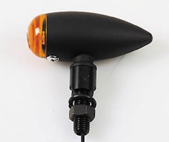 HIGHSIDER smart Micro-Bullet Glühlampen Blinker Gehäuse Schwarz / Linse Orange (Paar), Vorn & Hinten
