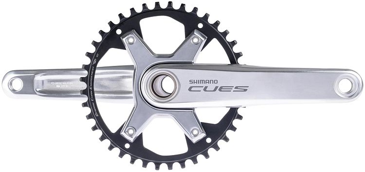Shimano Kettenradgarnitur CUES FC-U6030-1 40 Zähne 175 mm silber,schwarz
