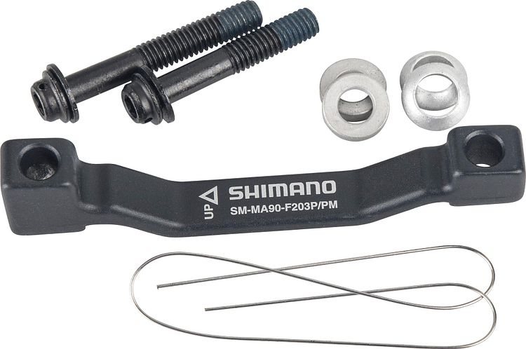 Shimano Scheibenbremsadapter Post Mount 203 mm hinten schwarz