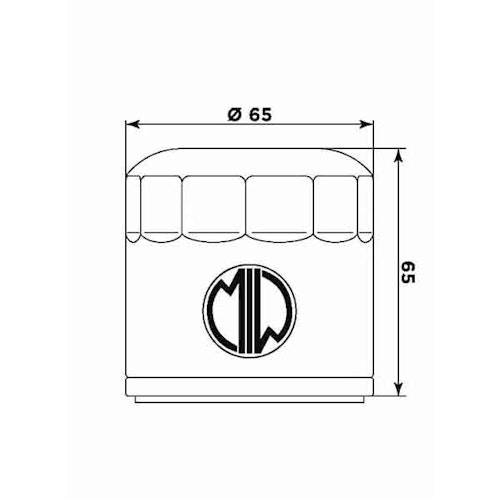 MIW Ölfilter MV21001 Filterpatrone 65 mm (OEM-Qualität)