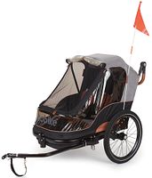 Bobike Trailer & Stroller Kinderanhänger grau/blau